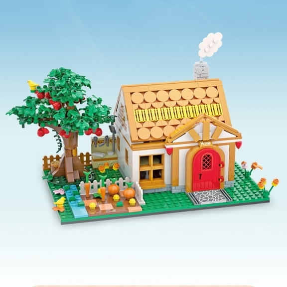 GZBricker Animal Forest Flower Hut House Building Set Compatible with Lego Architectural Crossing Virtual Friend Dream Home Collectible Model for Adult