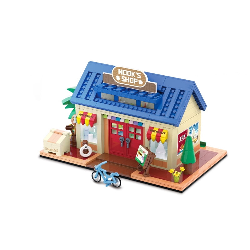 GZBricker Animal Forest Store Building Set Compatible with Lego Architectural House Shop Cabin Society Hut Collectible Model for Adult