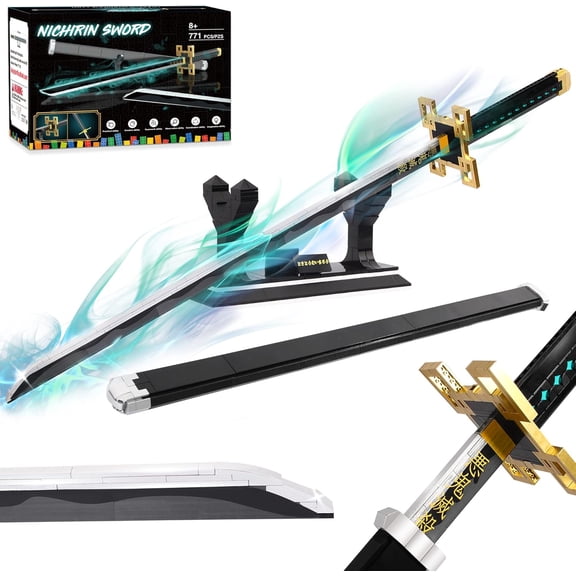 GZBricker Anime Tokitou Muichirou Katana Swords Building Sets Cosplay for Adults Compatible with Lego