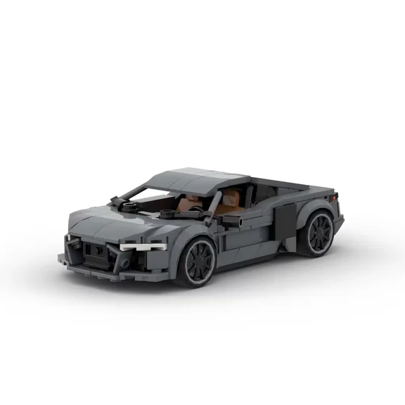 GZBricker Audi R8 8-stud Car Building Set Technical Compatible with Lego Vehicle Racing Model for Adults