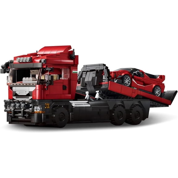 GZBricker Classic RV And Matching Sports Car Building Set Compatible with Lego Vehicle Car Modular Collection Model for Adults