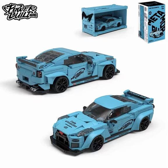 GZBricker Classic Sports Car Building Set Compatible with Lego Model Mini Racing Track with Containers Collecting for Adults Boys Home Decor