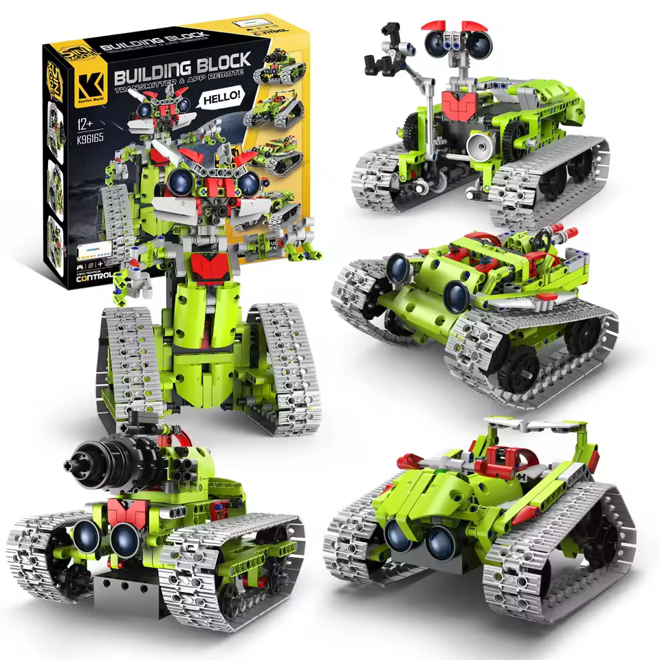 GZBricker Crawler Robot Building Set Programming 5-in-1 Compatible with Lego Technical Model Collectible for Adults