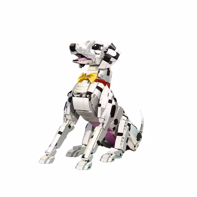 GZBricker Dalmatian Dog Building Set Compatible with Lego Animal Spotted Model 3-in-1 Home Decor for Adults 1869PCS