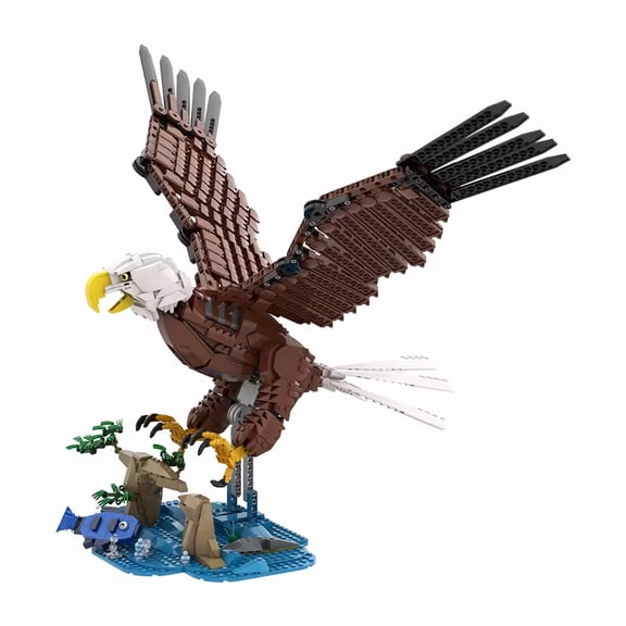 GZBricker Eagle Raptor Building Set Compatible with Lego Animal Model Kit Desktop Display Gift for Adults Boys