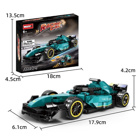 GZBricker Formula One Racing Car Model Building Set Compatible with Lego Vehicle for Adults