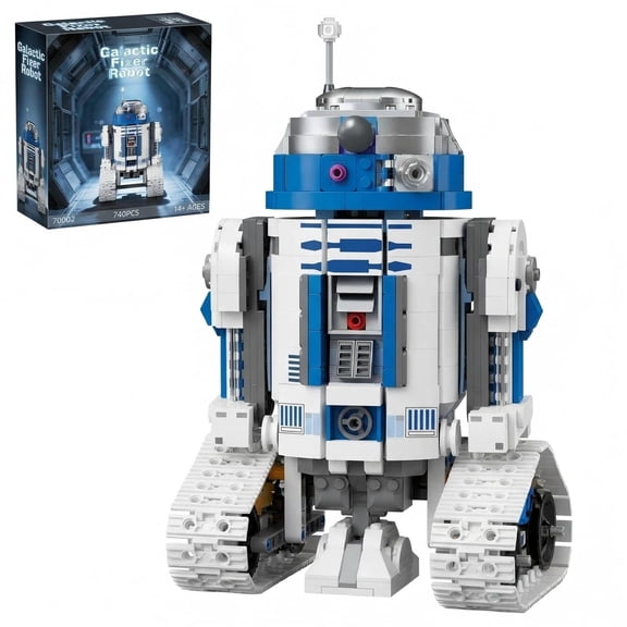 GZBricker Galactic Fixer Robot Building Set Compatible with Lego Science Collectible Model for Adult Home Office Decor