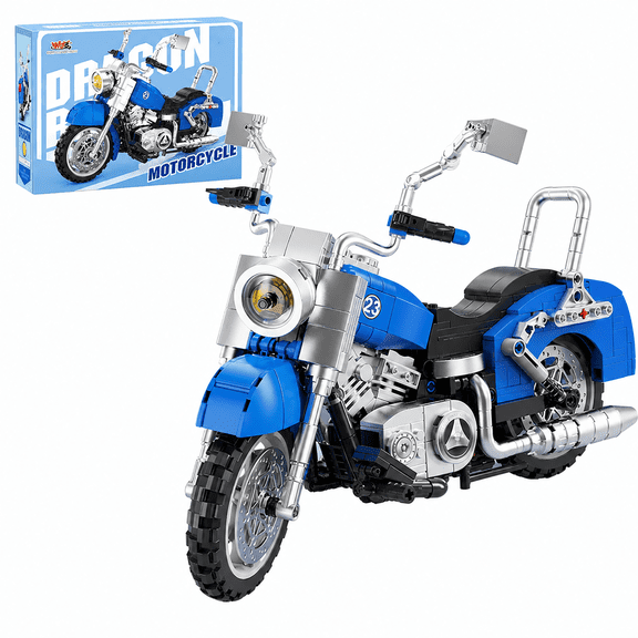GZBricker Green Motorcycle Building Set Capsule Car Animation Compatible with Lego Vehicle Model Creative Decoration for Adults