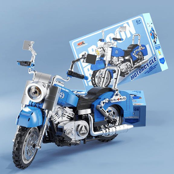 GZBricker Green Motorcycle Building Set Capsule Car Animation Compatible with Lego Vehicle Model Creative Decoration for Adults