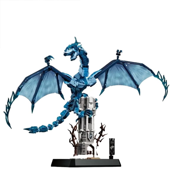 GZBricker Ice Dragon Building Set, Compatible with Lego Animal Dinosaur Game Model Home Decor for Adults Boys