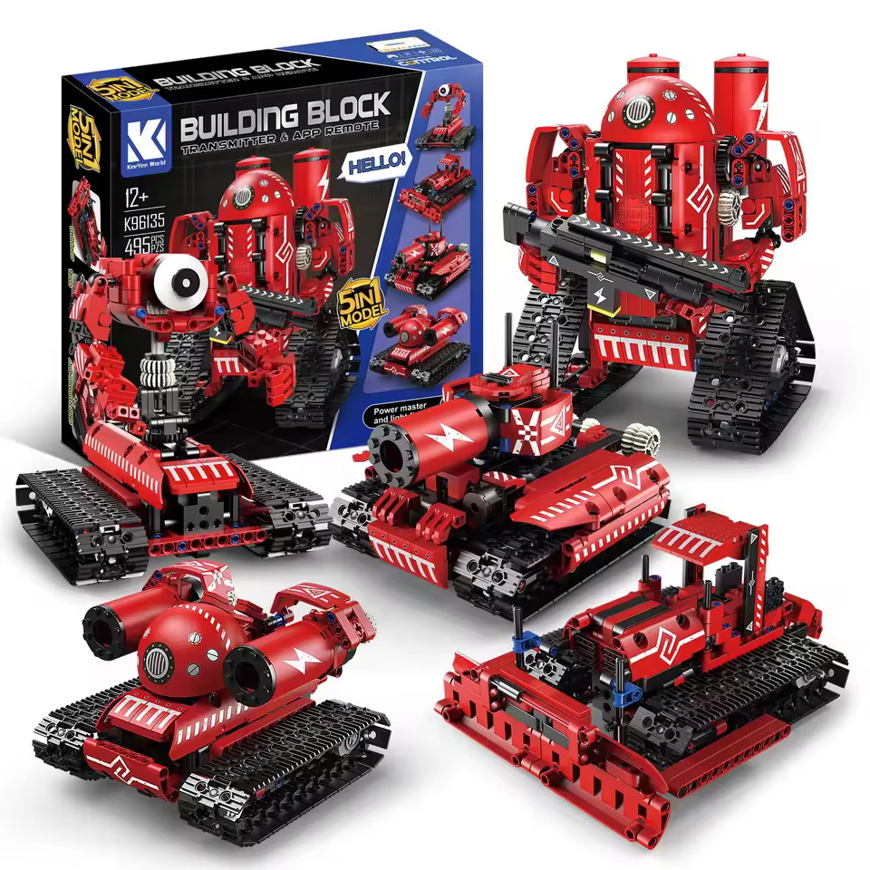 GZBricker Intelligent Robot Building Set Programming Wireless & Bluetooth 5-in-1 Compatible with Lego Technical Model Collectible for Adults