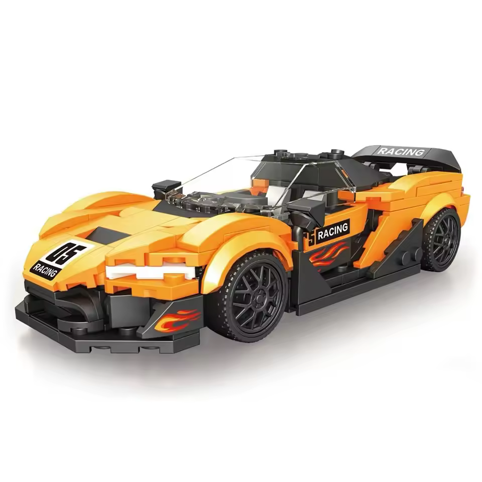 GZBricker MOC W1 Speed Racing Car Building Sets Compatible with Lego Vehicle Technical Car Model Home Decor for Adults