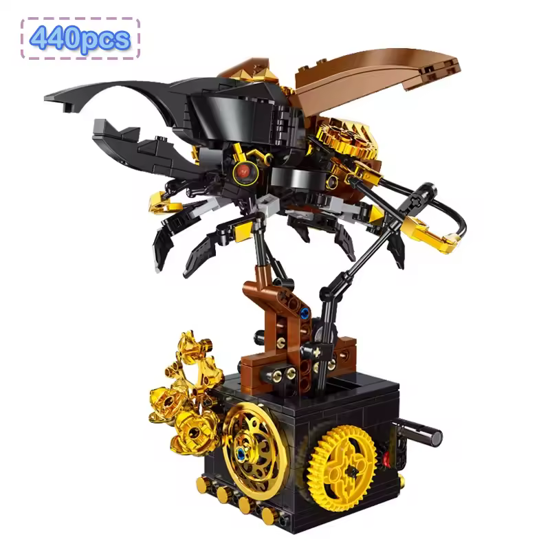 GZBricker Mechanical Beetle Building Set Compatible with Lego Animal Model Home Decoration for Adults