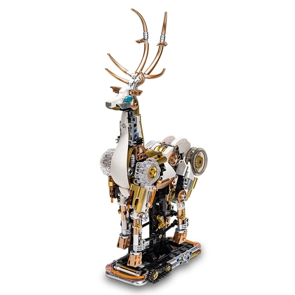 GZBricker Mechanical Deer Building Set Compatible with Lego Animal Model Cyberpunk Puzzle Ornament for Adults