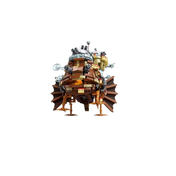 GZBricker Moving Castle Building Set with LED Motor Compatible with Lego Architecture Vehicle Collectible Model for Adults Home Office Decor - 1513PCS