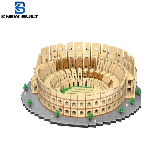 GZBricker Oversized Roman Colosseum Building Set Compatible with Lego Architecture Collectible Model for Adults Home Office Decor