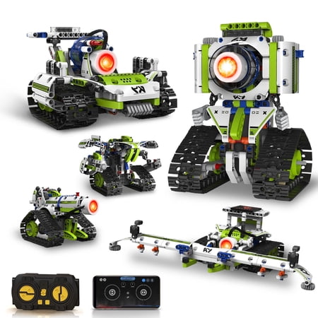 GZBricker Programmable Robot Building Set 5-in-1 Electric RC Compatible with Lego Technical Model Collectible for Adults