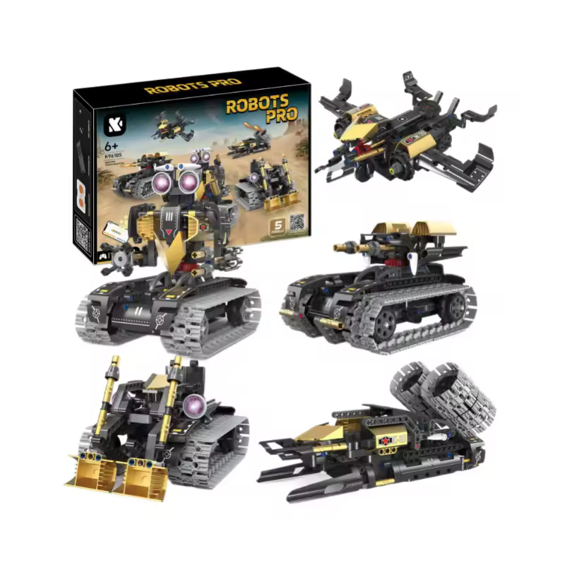 GZBricker Programmable Robot Building Set 5-in-1 Powered Remote Control Vehicle Compatible with Lego Technical Model Collectible for Adults