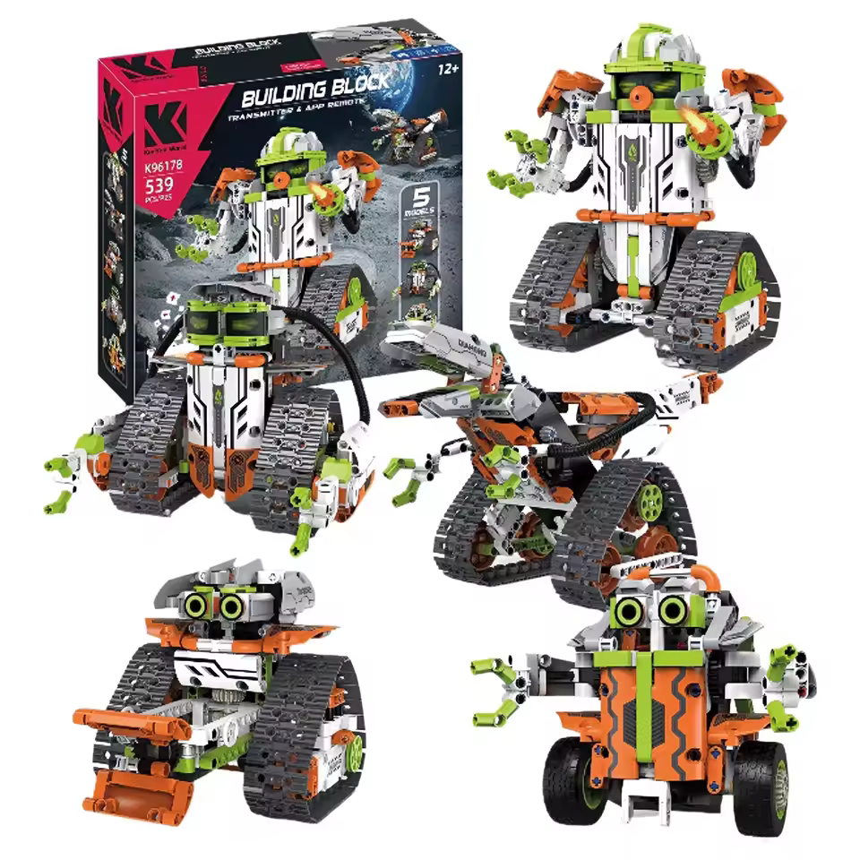 GZBricker Robot Building Set Programming 5-in-1 Compatible with Lego Technical Model Collectible for Adults