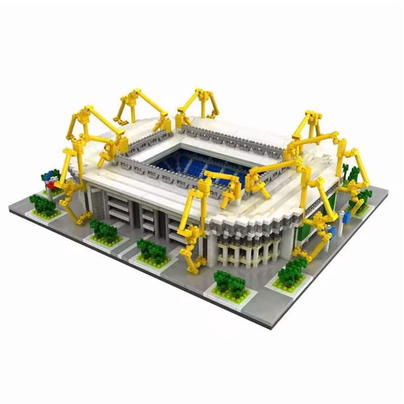 GZBricker Signal Iduna Park Stadium Building Set Football Sport Compatible with Lego Architecture Collectible Model for Adults Home Office Decor