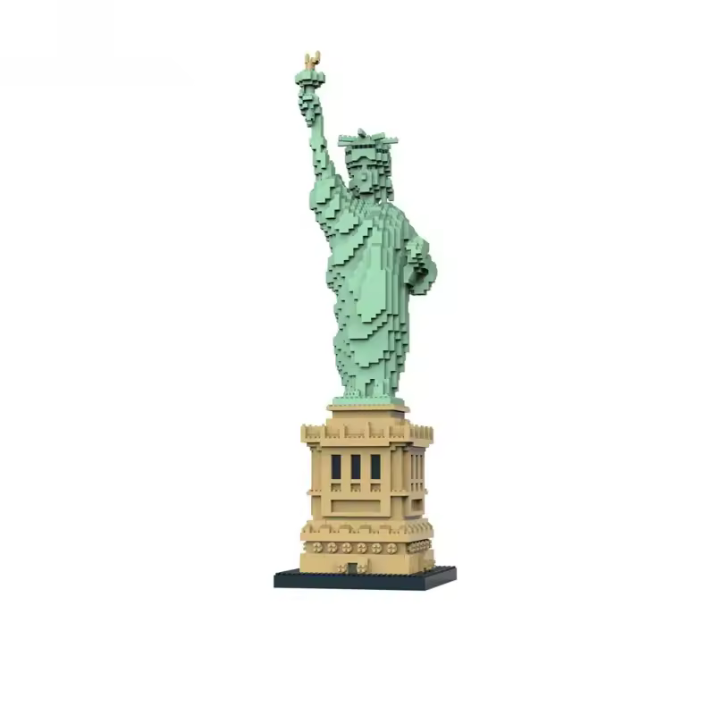 GZBricker Statue Of Liberty Building Set Compatible with Lego US Architecture Collectible Model for Adults Home Office Decor