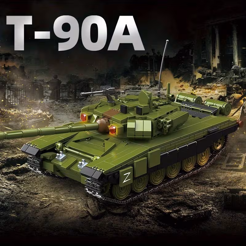 GZBricker T90A Tank Building Set, Army Military Armored Compatible with Lego Vehicles Heavy Model Collectible for Adults Boys 14+ 1200PCS