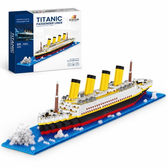 GZBricker Titanic Cruise Ship Building Set Compatible with Lego Boat Collectible Model for Adults Home Office Decor