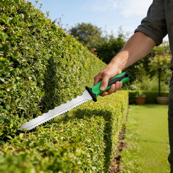 GZCMXH Gardening Knife, 13 Inch, with Hand Saw, Pruning Saw, Lawn Knife, and Nylon Sheathing