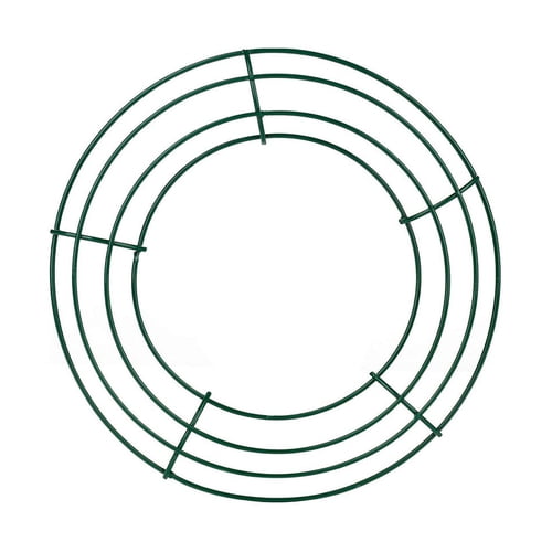 GZCW 20cm/25cm Metal Hoop Wreath Frame Wire Ring Flower Garland Holder ...