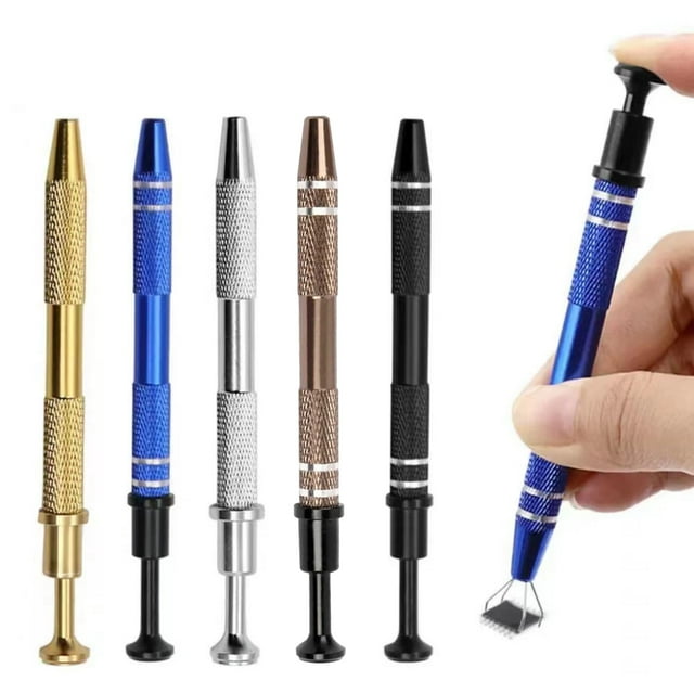 GZCW Jewelry Ball Grabber Tool 4-Claw Chip Pickup Tweezers Stainless Steel Retractable Grabber for Pearl IC Chips Screws Nuts Small Parts Electronics Jewelry Repair