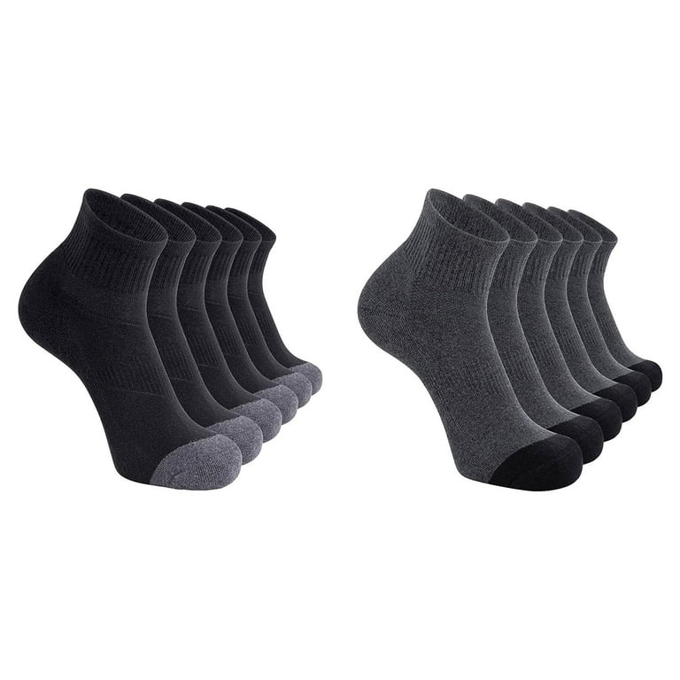 GZEFJRQM 2PCS Men s Sports Crew Socks Cushioned Athletic Socks Elite Basketball Socks Thick Outdoor Socks 5 Pairs Solid Color Short Socks Walmart