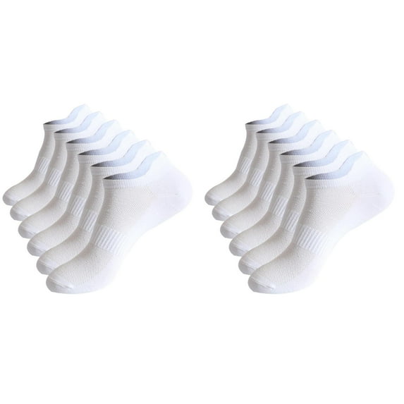 GZEFJRQM 6 Pairs Ankle Socks Mens Ultra Thin Breathable Dry Fit Running Ankle Socks Low Cut Socks Summer Sports Casual Solid Color Breathable Sweat Absorbing Socks