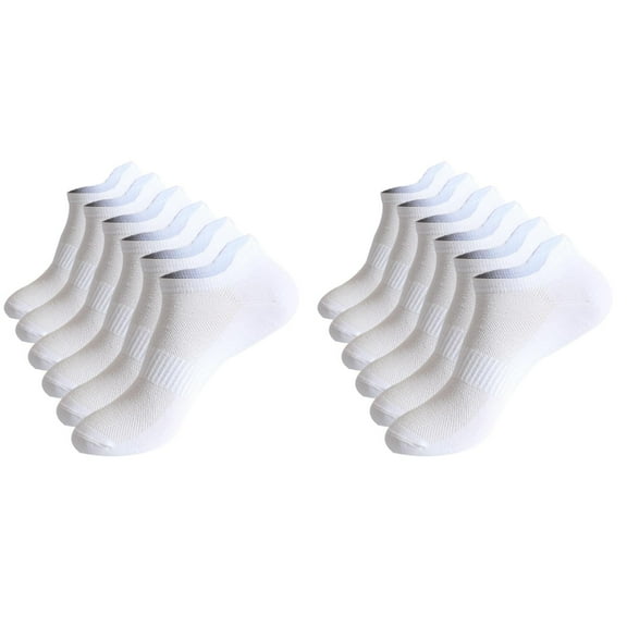 GZEFJRQM 6 Pairs Ankle Socks Mens Ultra Thin Breathable Dry Fit Running Ankle Socks Low Cut Socks Summer Sports Casual Solid Color Breathable Sweat Absorbing Socks