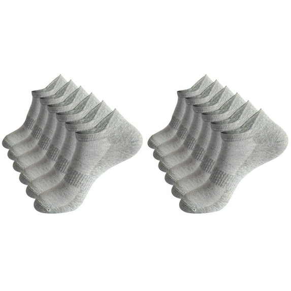 GZEFJRQM 6 Pairs Ankle Socks Mens Ultra Thin Breathable Dry Fit Running Ankle Socks Low Cut Socks Summer Sports Casual Solid Color Breathable Sweat Absorbing Socks