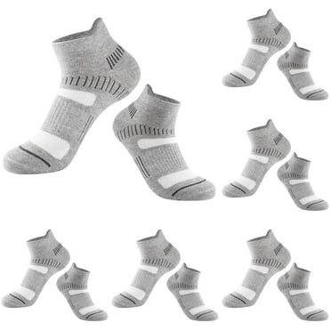 GZEFJRQM 6 Pairs Athletic Socks Mens Sweat Absorbing Sports Leisure Ankle Socks Cushioned Breathable Low Cut Tab with Arch Support Running Socks Clearance Sale Value Pack
