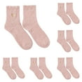 thumbnail image 1 of GZEFJRQM 6 Pairs Fuzzy Socks for Women Soft Fluffy Home Sleeping Socks Cozy Warm Slipper Socks Winter Warm Slipper Socks Microfiber Soft Home Sleeping Socks Christmas Gifts, 1 of 9