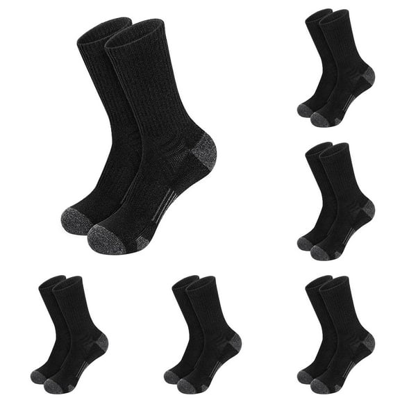 GZEFJRQM 6 Pairs Tube Socks Women Men Solid Color Basketball Sport Socks Autumn Winter Lightweight Thin Casual Calf Socks Moisture Wicking Soft Breathable Dress Socks