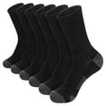 thumbnail image 1 of GZEFJRQM Compression Socks Men 5 Pairs Men's Basketball Socks Solid Color Short Socks Golf Socks for Men Black-A, 1 of 9