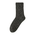 thumbnail image 1 of GZEFJRQM Compression Socks for Women Socks Women's Thick Hiking Warm Wool Crew Socks Crew Socks for Women Dark Gray, 1 of 4