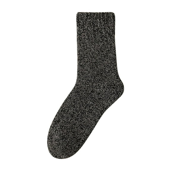 GZEFJRQM Compression Socks for Women Socks Women's Thick Hiking Warm Wool Crew Socks Crew Socks for Women Dark Gray