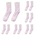 thumbnail image 1 of GZEFJRQM Fuzzy Socks for Women 6 Pairs Super Soft Fuzzy Plush Warm Winter Sleeping Plush Slipper Socks Colorful Warm Fluffy Crew Socks Cozy Soft Warm Home Socks for Indoor, 1 of 1