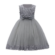 makeup looks for grey dress Sunnypetal Puff Sleeves Puffy Tulle Flower Girl Dresses Floor-Length P   sunnypetal