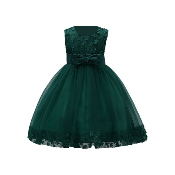 GZEFJRQM Girls Tiered Tulle Dress Kids Tutu Dress Ruffle Toddler Long Sleeve Fluffy Cute Party Ball Gowns Christmas Flower Girl Dresses