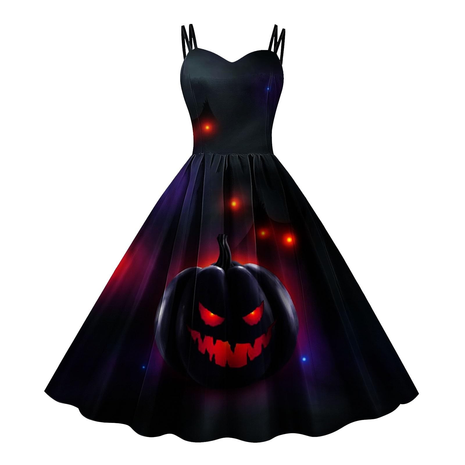 GZEFJRQM Halloween Dresses Womens Evening Party Prom Dress Sleeveless