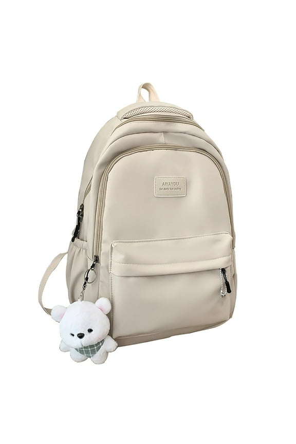 Large Backpack for Women Ladies Backpack 18 X 14 X 8 Inches Travel Backpack Travel Bags for Men Shoulder Bags School Bag Computer Travel Bag, White One Size
