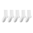thumbnail image 1 of GZEFJRQM Mens Socks 5 Pairs Socks Men's Summer Socks Sweat Absorbent Mid Tube Socks Black Business Sports Stockings Work Socks For Men White, 1 of 10