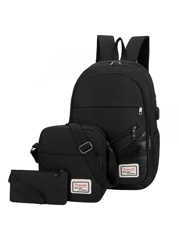 Small Backpack Purse for Women Backpack Purses for Clearance 15 Inch Laptop Backpack Knapsack for Back Bag Bags for Work Bookbag Purse, Black One Size