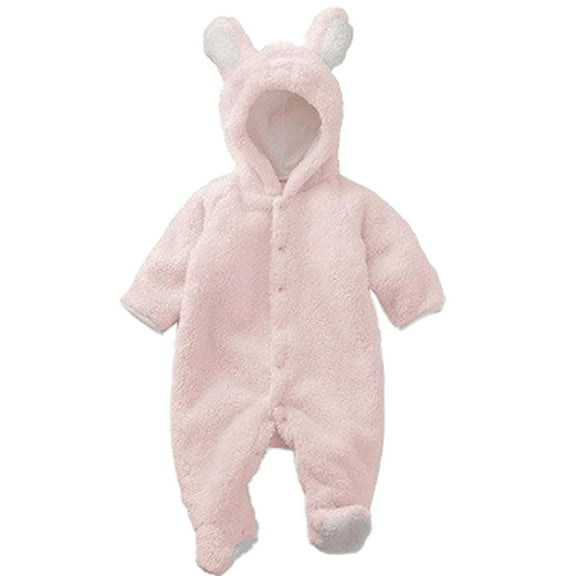 GZEFJRQM Toddler Baby Cute Animal Outfit Hooded Rompers Infant Funny Zip-Up Jumpsuit Fall Winter Cartoon Outfit Long Sleeve Print Newborn Onesie