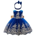 thumbnail image 1 of GZEFJRQM Toddler Girls Wedding Dresses Vintage Off The Shoulder Flower Girl Dress Lace Embroidery Long Sleeve Ruffle Fall Winter Holiday Ballgown for Little/Big Girls, 1 of 7