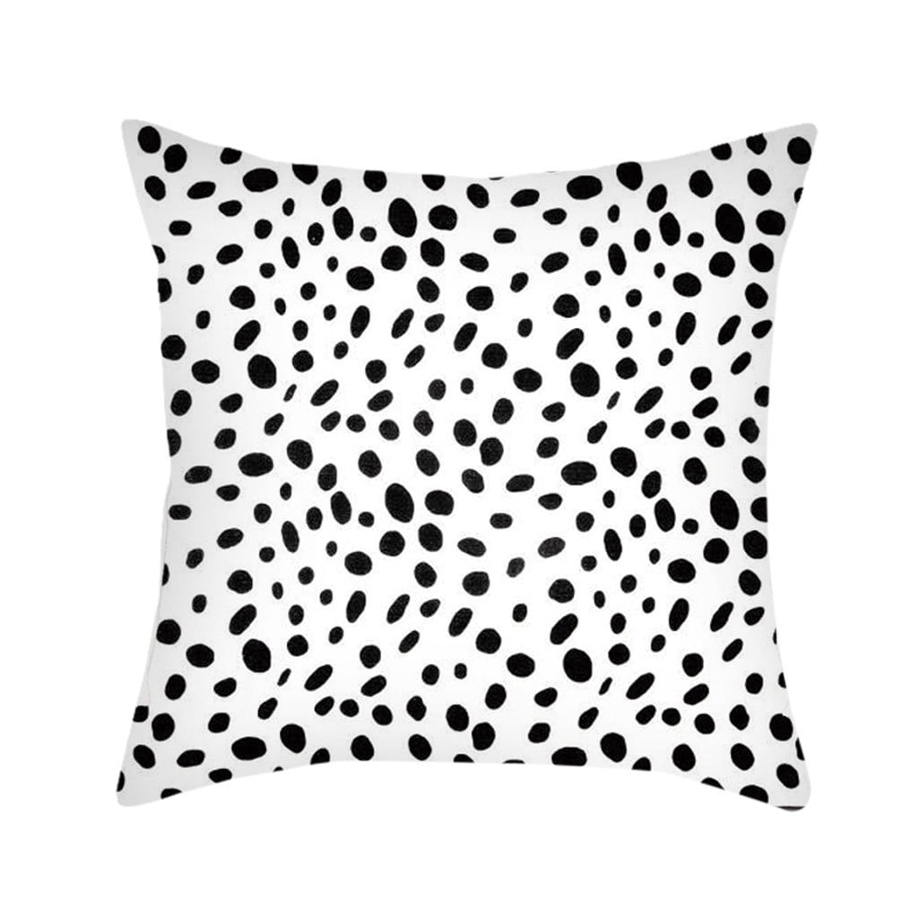 GZHCGSM Floral Pillow Covers Black & White Geometric Throw Cover Pillow Cushion Square Case
